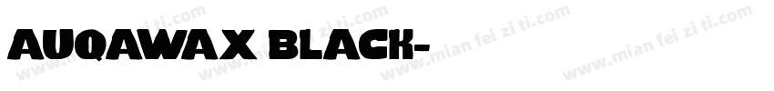auqawax black字体转换